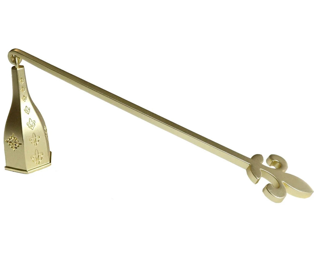 Fleur De Lis Snuffer with Matte Gold Finish | Candle Accessory | Wiccan Center