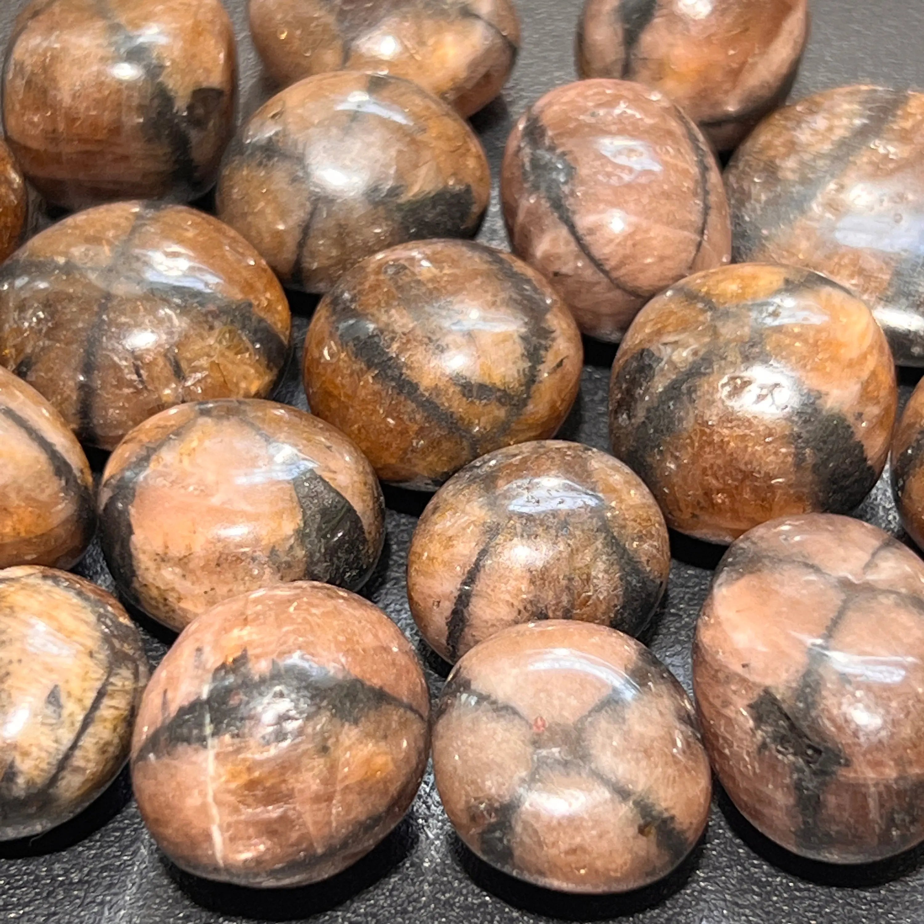 Extra Quality Premium Chiastolite Tumbled Stones (By The Piece or Pound)(Fairy Cross Stone) | Home & Living > Home Decor > Home Accents > Rocks & Geodes | Wiccan Center