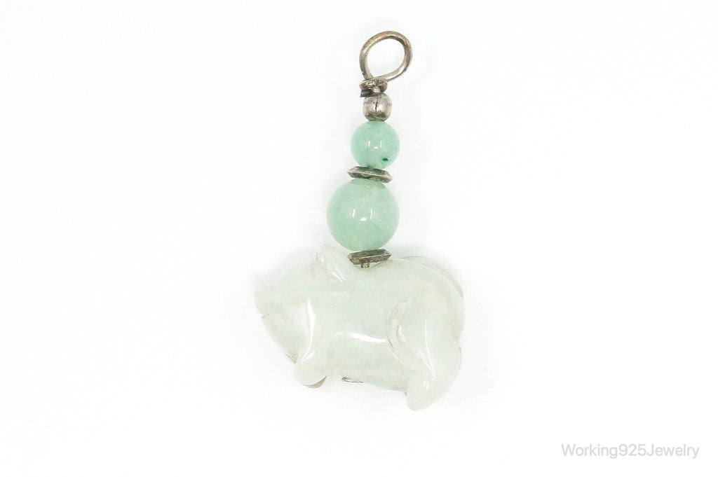 Vintage Carved Pig Jade Pendant | Jewelry > Necklaces > Pendants | Wiccan Center