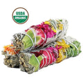 'Joy' Floral White Sage Smudge Stick (4 in.) | Smudge Sticks | Wiccan Center