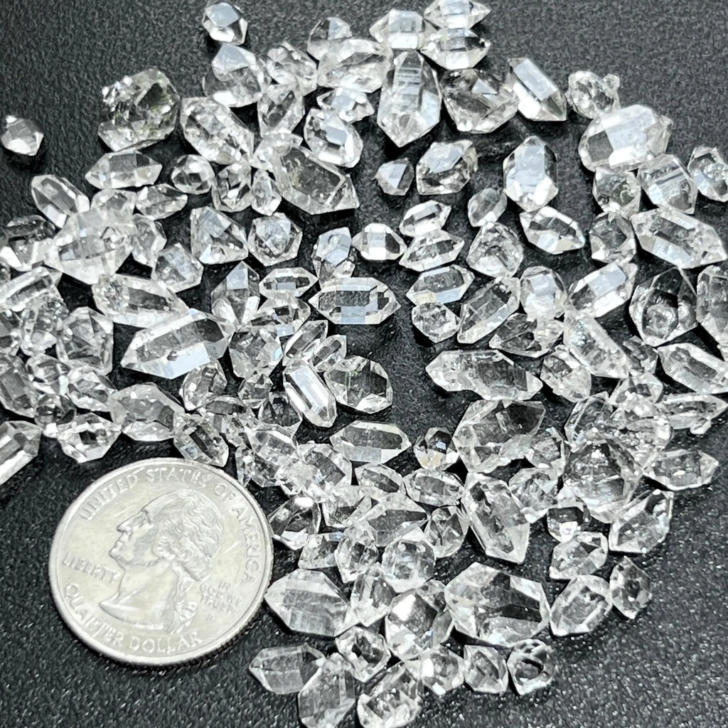 Extra Quality Clear Quartz Crystal Double Terminated Small (Herkimer Like Diamond Shapes) Grams | Home & Living > Home Decor > Home Accents > Rocks & Geodes | Wiccan Center