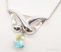 Vintage Designer Badavici Mystic Topaz Sterling Silver Adjustable Necklace | Jewelry > Necklaces > Pendants | Wiccan Center