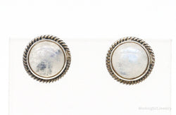 Vintage Moonstone Sterling Silver Earrings | Jewelry > Earrings | Wiccan Center