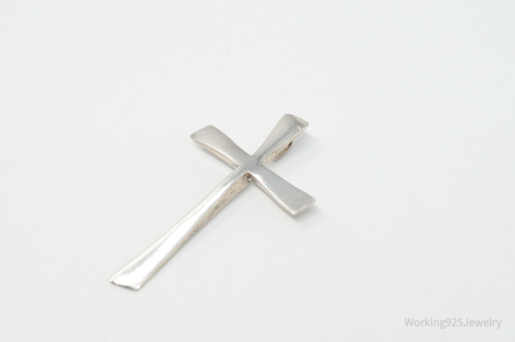 Vintage Large Designer DEPP Cross Sterling Silver Necklace Pendant | Jewelry > Necklaces > Pendants | Wiccan Center