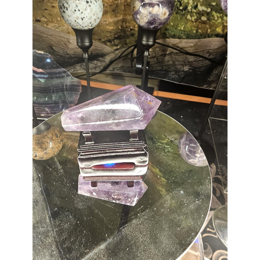 Amethyst point Japanese stand