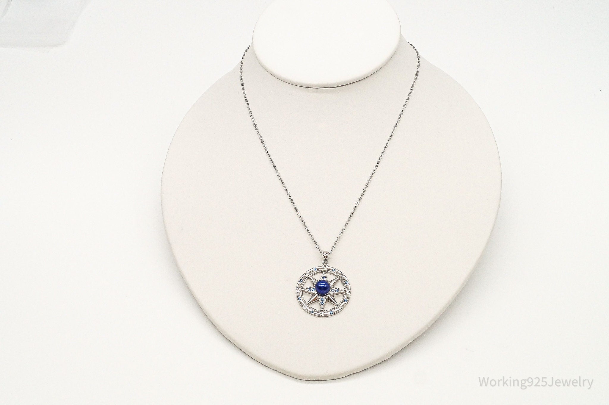 Designer Ryze Pearl Swarovski Crystals Sterling Silver Necklace | Jewelry > Necklaces > Pendants | Wiccan Center