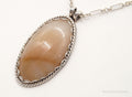Antique Large Agate Sterling Silver Necklace | Jewelry > Necklaces > Pendants | Wiccan Center