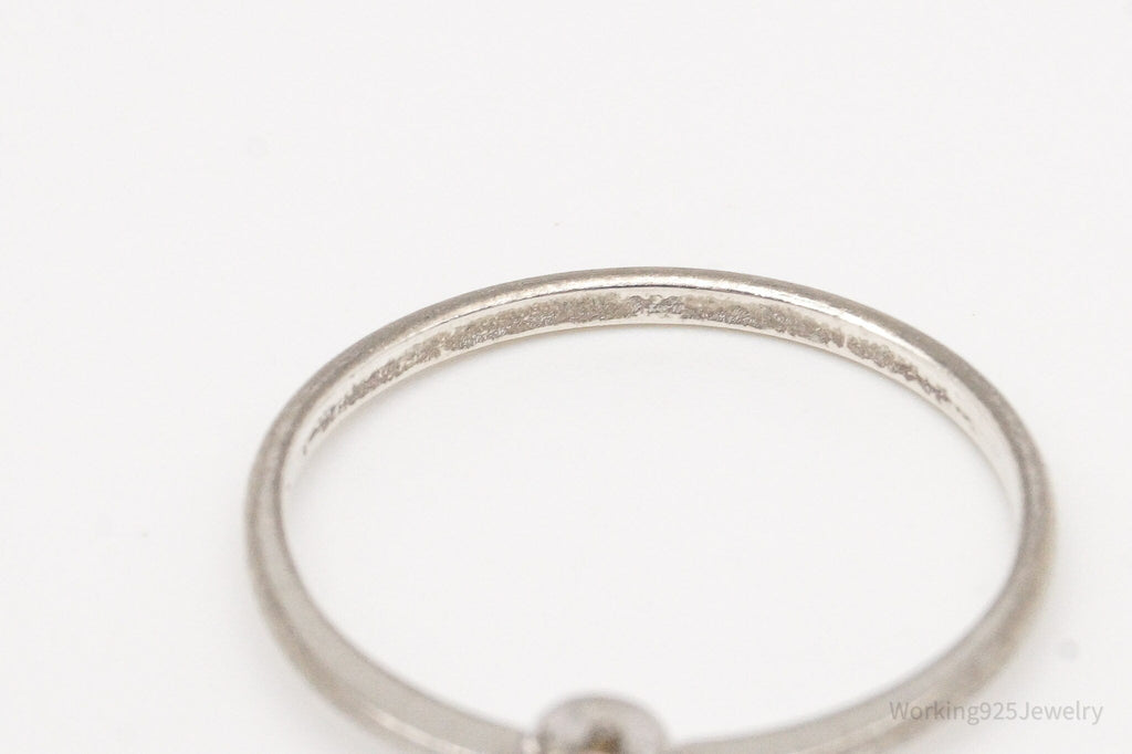 Vintage Cubic Zirconia Sterling Silver Ring - Size 6.75 | Jewelry > Rings | Wiccan Center