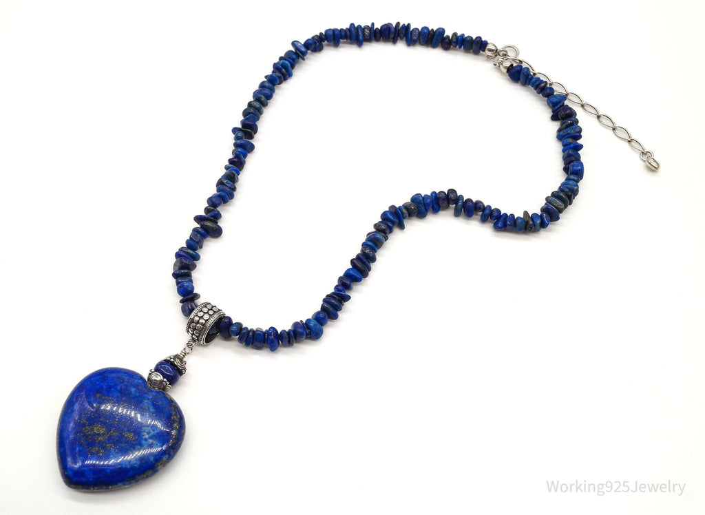 VTG Southwestern Desert Rose Trading Lapis Lazuli Bead Sterling Silver Necklace | Jewelry > Necklaces | Wiccan Center