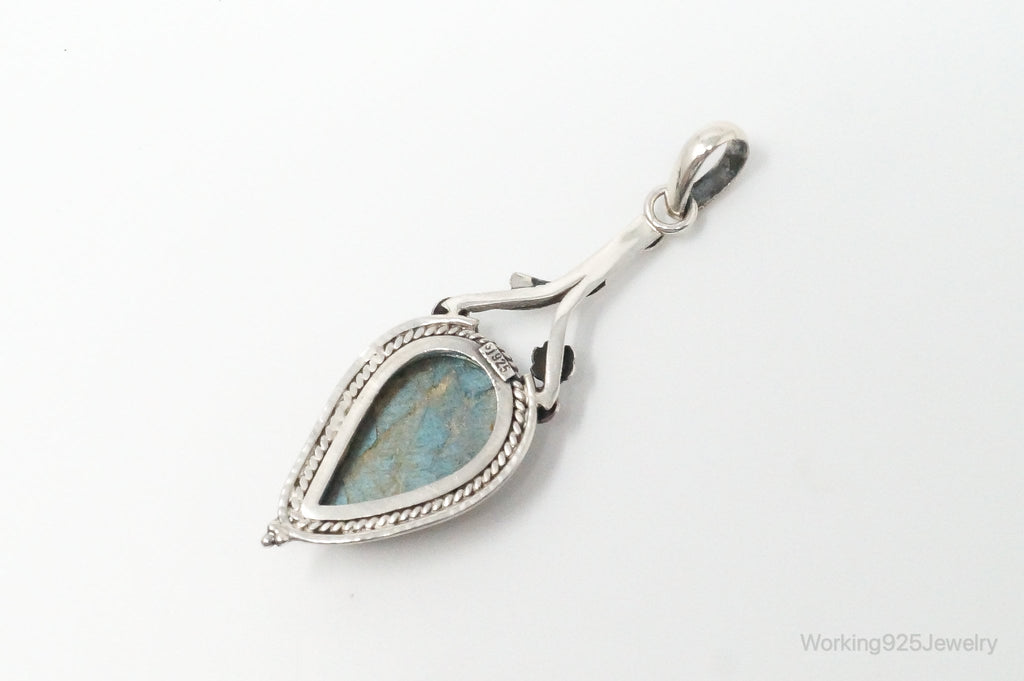 Large Designer Supreme Jewelers Labradorite Sterling Silver Pendant | Jewelry > Necklaces > Pendants | Wiccan Center