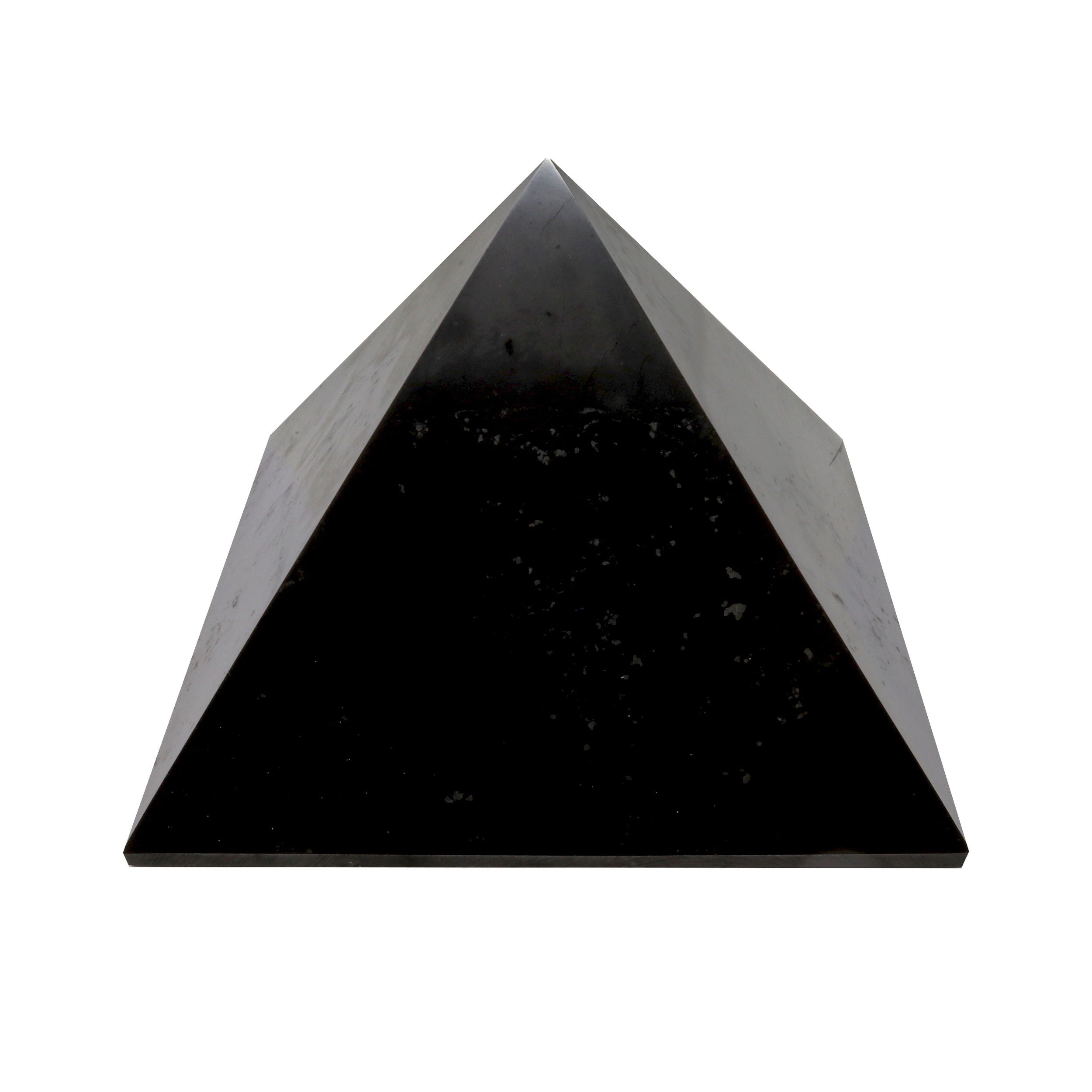 Shungite Pyramid Extra Large 20cm | Crystals & Minerals > Figurines | Wiccan Center