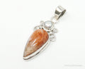 Large Vintage Sunstone Pearl Sterling Silver Pendant | Jewelry > Necklaces > Pendants | Wiccan Center