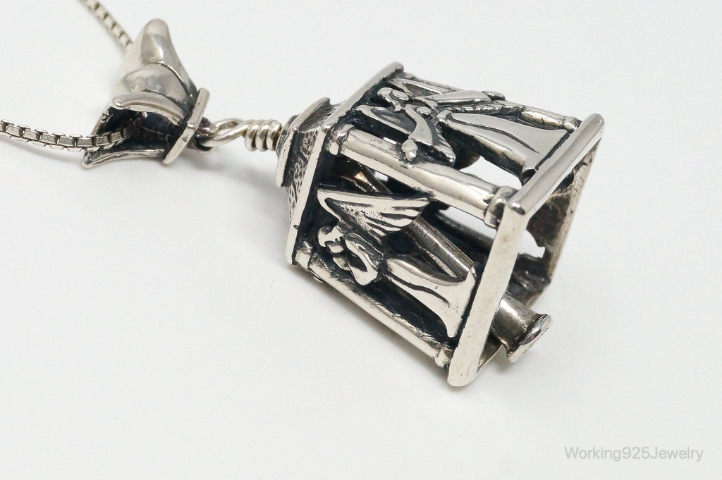 Four Sided Angel Bell Sterling Silver Necklace | Jewelry > Necklaces > Pendants | Wiccan Center