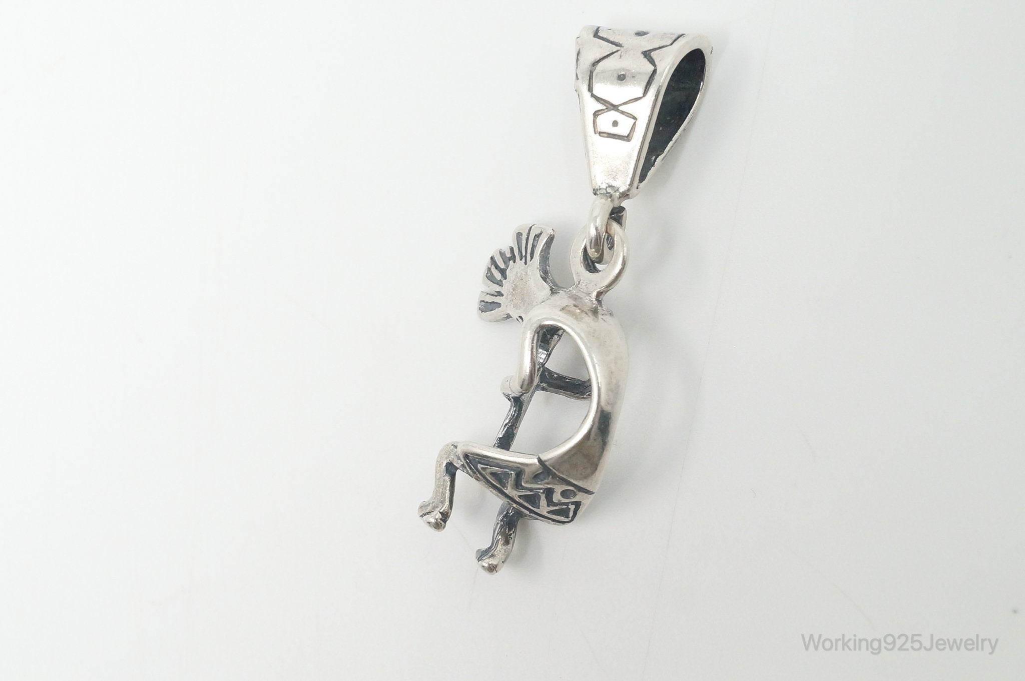 Vintage Native American Dancing Kokopelli Sterling Silver Pendant | Jewelry > Necklaces > Pendants | Wiccan Center