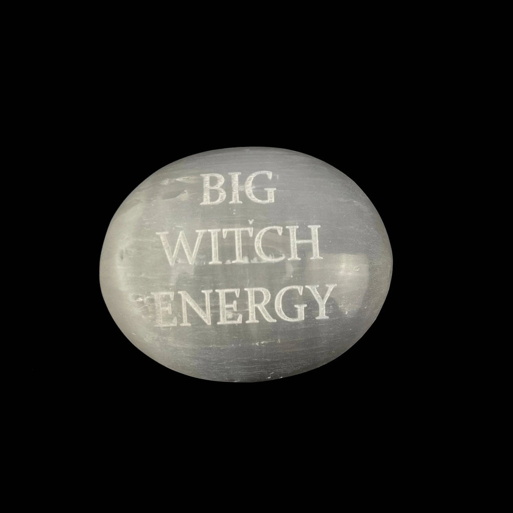 Humorous Selenite Palm Stones