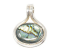 Vintage Mexico Designer Paua Abalone Shell Southwestern Sterling Silver Pendant | Jewelry > Necklaces > Pendants | Wiccan Center