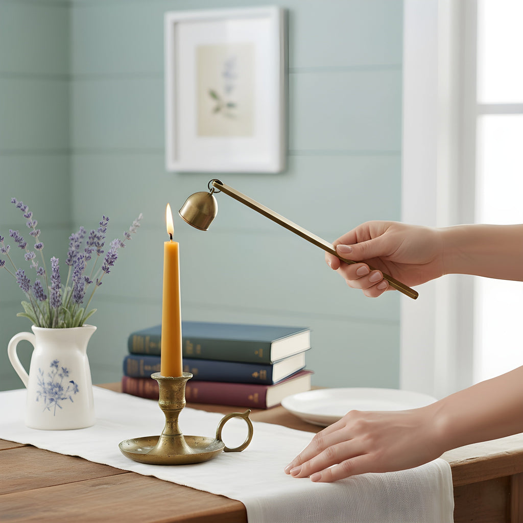 Antique Brass Bell Snuffer | Candle Accessory | Wiccan Center