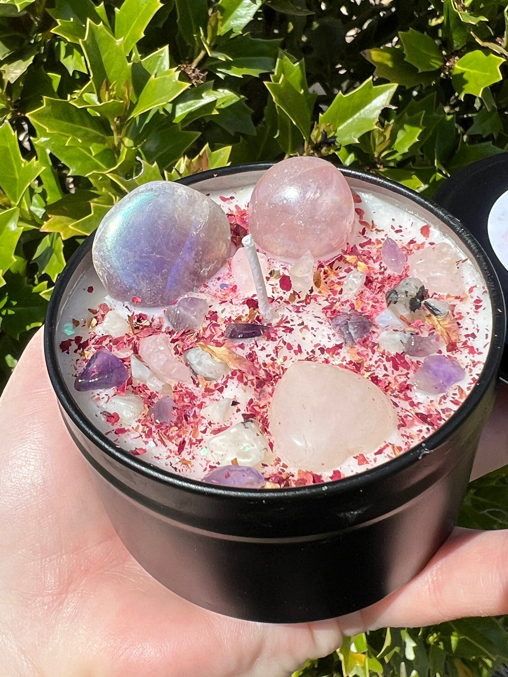 Happy Mother's Day Crystal Candle | Celebrate Wife Sister New Mom Birthday Motherhood Gift For Her | Witchy Woman Altar Spell Magic Scented | | Wiccan Center