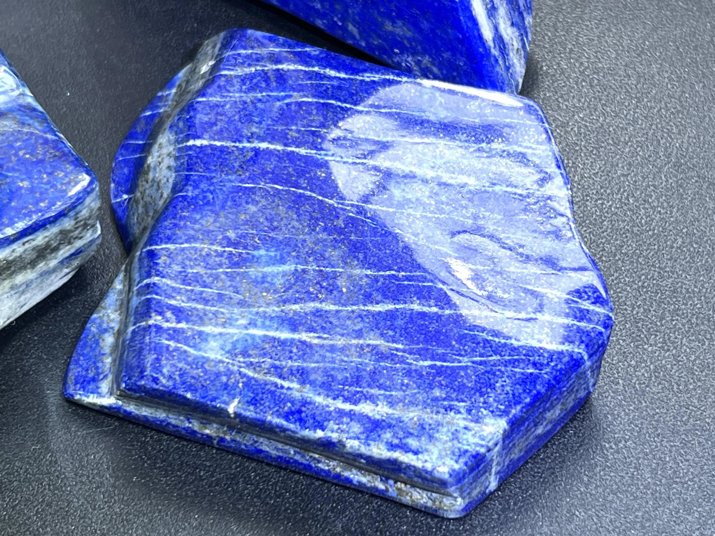 Large Blue Lapis Lazuli Freeform Polished Slab Boulders Carvings Wholesale | Home & Living > Home Decor > Home Accents > Rocks & Geodes | Wiccan Center