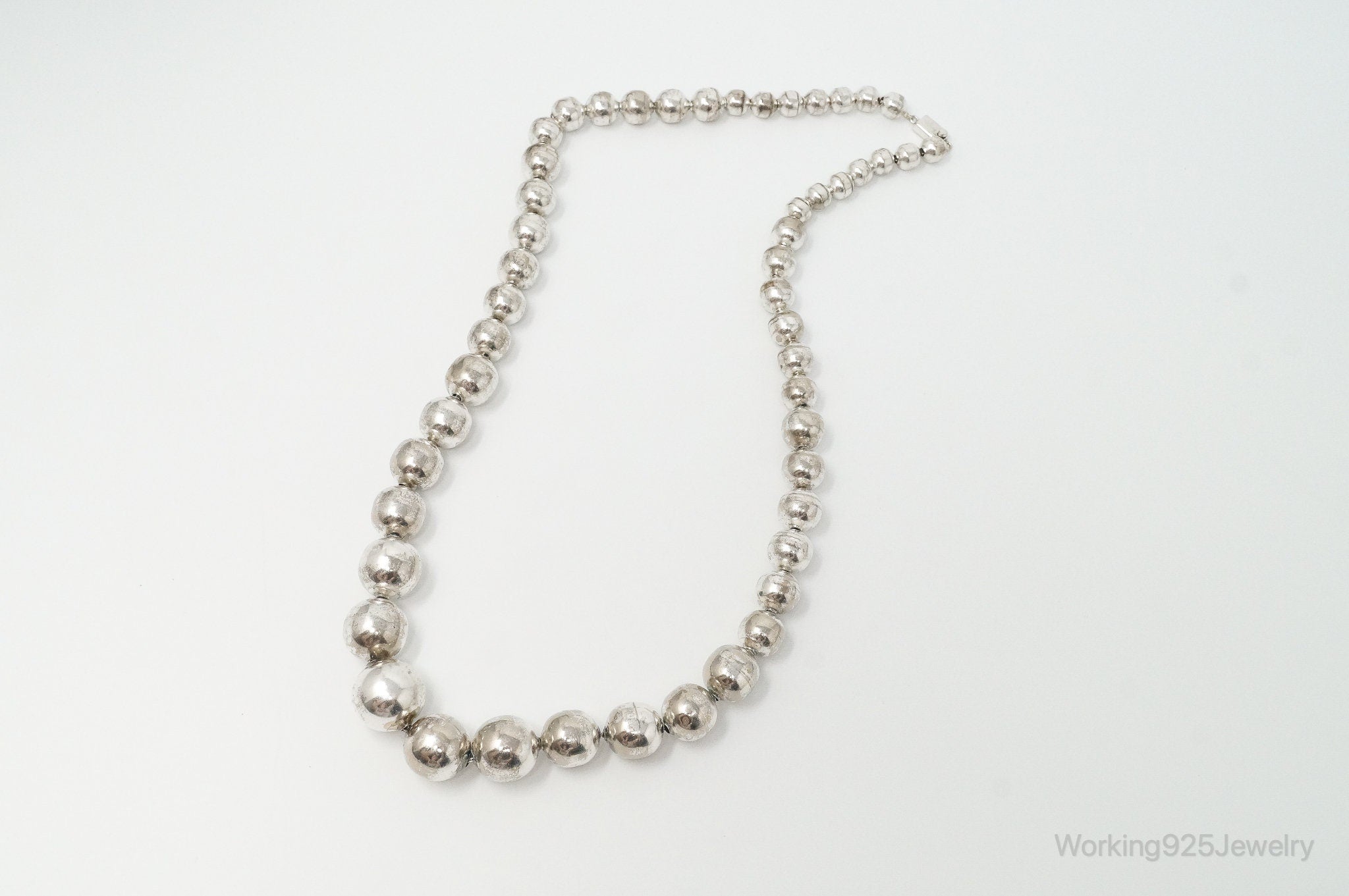 Vintage Ball Bead Sterling Silver Necklace | Jewelry > Necklaces > Pendants | Wiccan Center