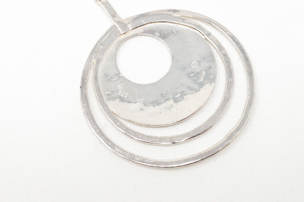 Retired Silpada Hammered Rings Sterling Silver Necklace Pendant | Jewelry > Necklaces > Pendants | Wiccan Center