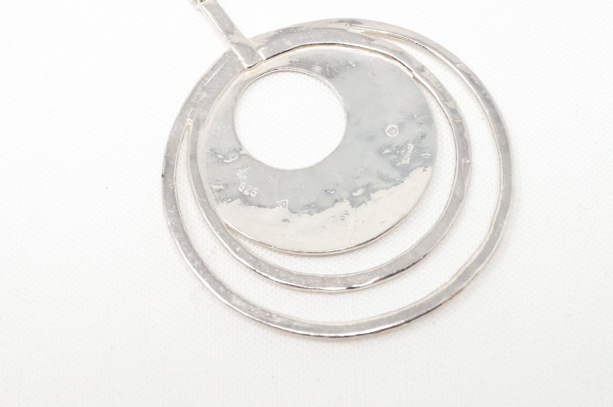 Retired Silpada Hammered Rings Sterling Silver Necklace Pendant | Jewelry > Necklaces > Pendants | Wiccan Center