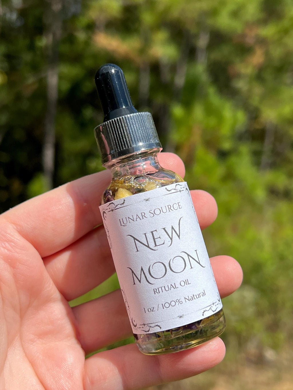 Moon Magick Ritual Oils | New Dark Moon Beginnings Manifestation | Full Moon Release | Witchcraft Spell Oil Candle Lunar Luna Body Perfume | | Wiccan Center