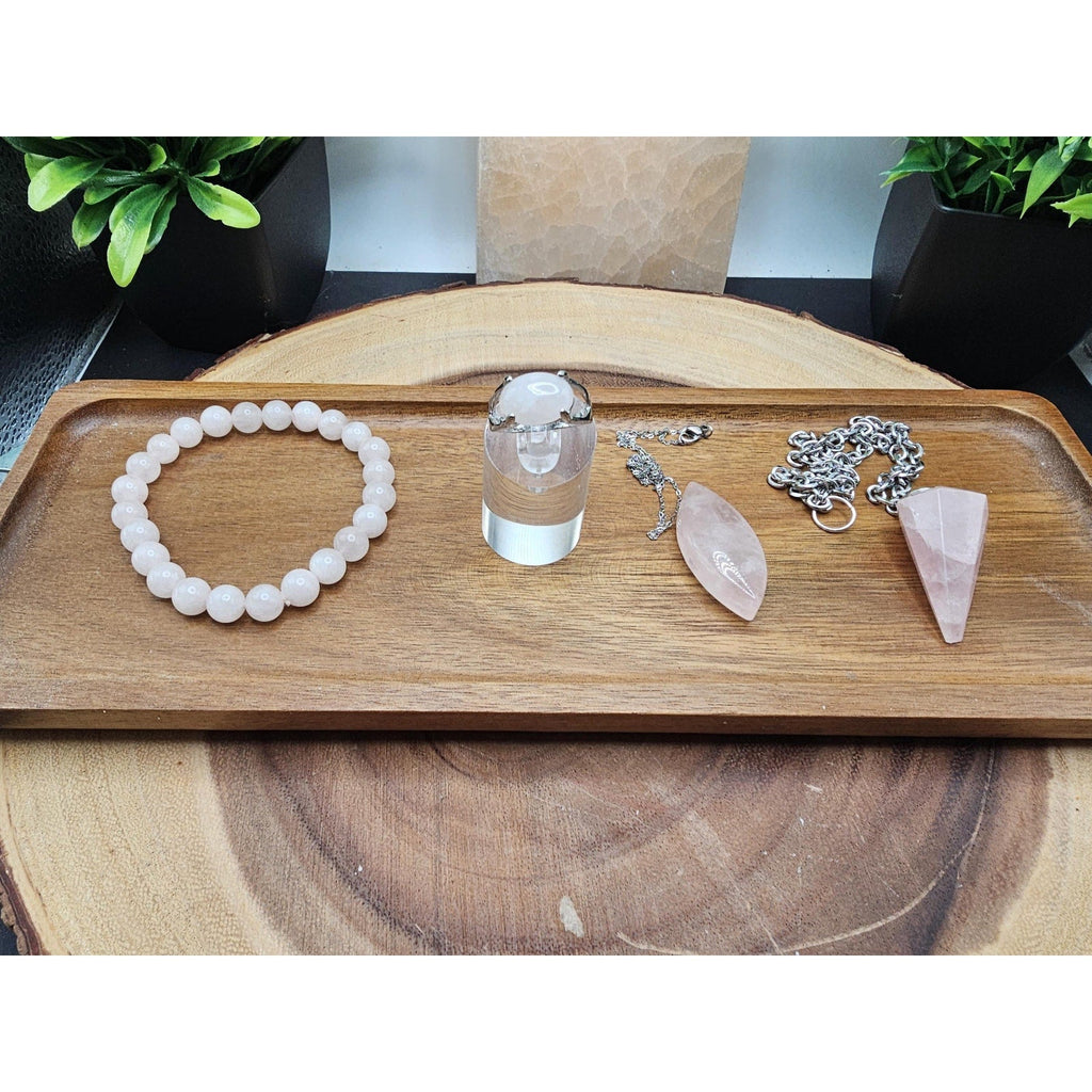 Jewelry Rose Quartz Set