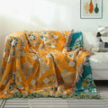 Japanese Woven Cotton Gauze Blanket – Multifunctional Sofa Throw & Bedspread | Blankets | Wiccan Center