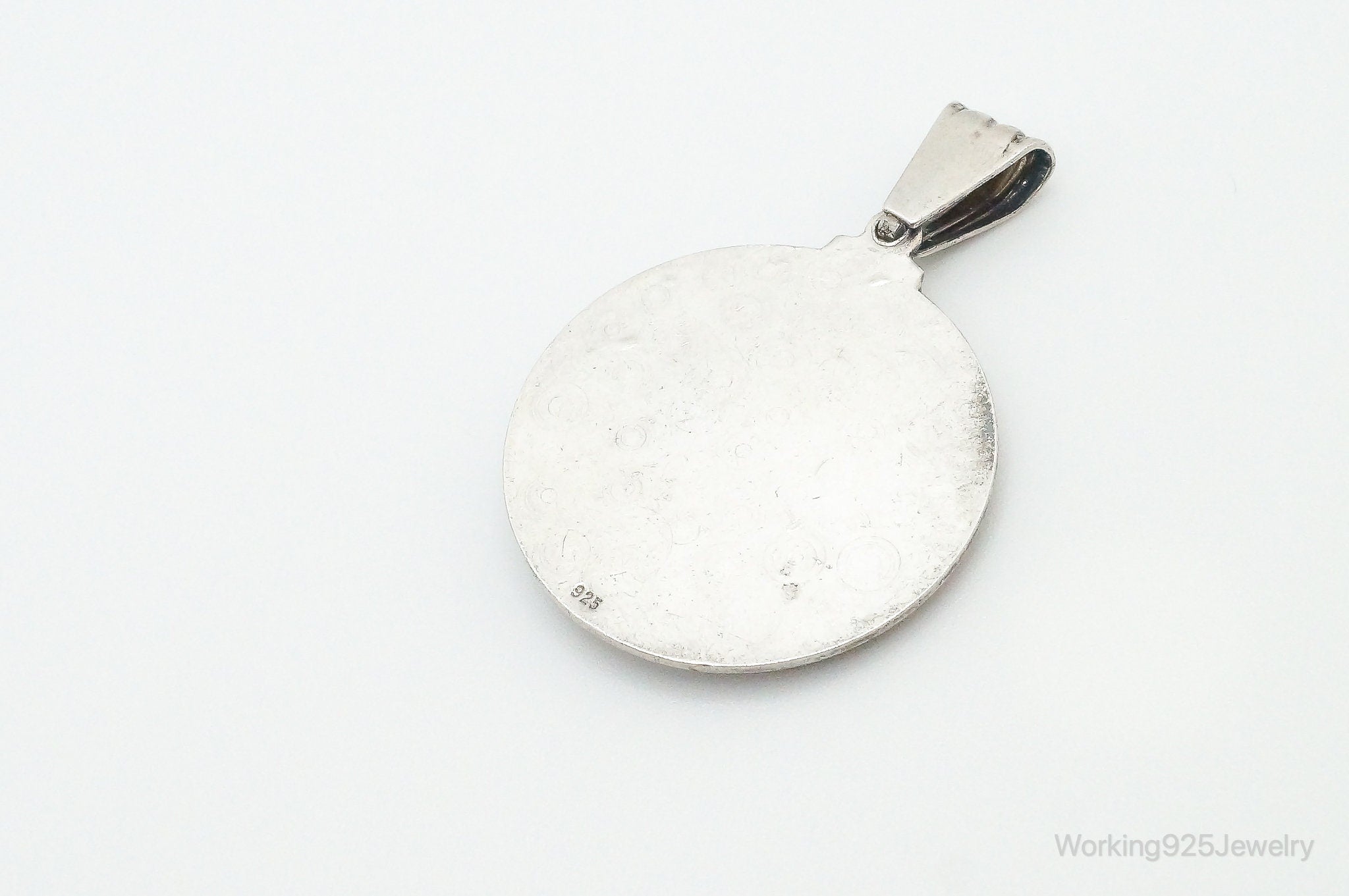 Vintage Ruby Religious Sterling Silver Pendant Charm | Jewelry > Necklaces > Pendants | Wiccan Center