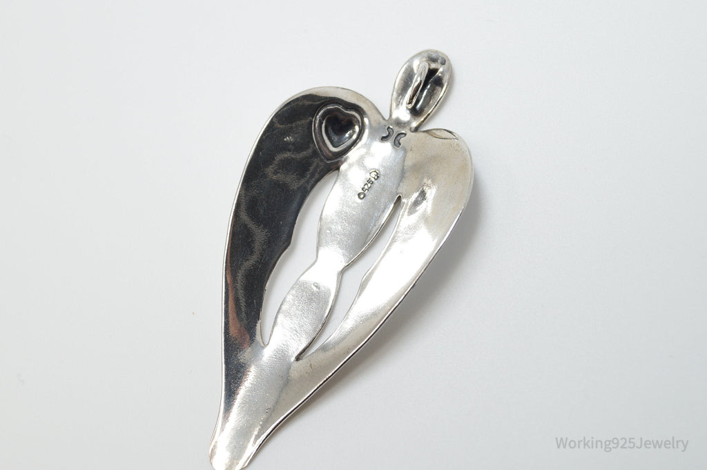 Designer Carolyn Pollack Relios Modern Heart Sterling Silver Necklace Pendant | Jewelry > Necklaces > Pendants | Wiccan Center