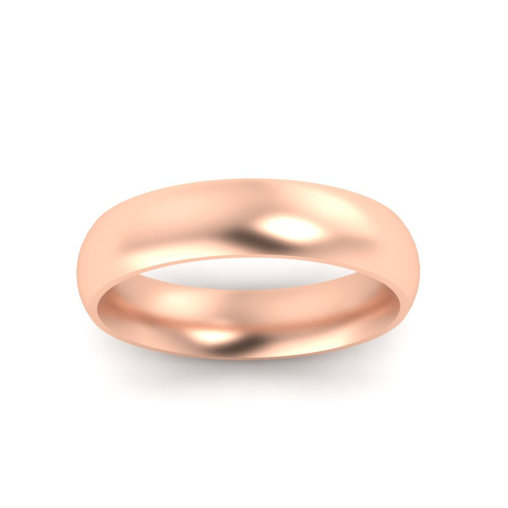 Minimalist 4mm Mens Wedding Band