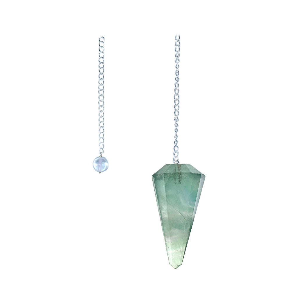 6 sided Pendulum - Green Fluorite | Pendulum | Wiccan Center