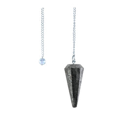 6 sided Pendulum - Hematite | Pendulum | Wiccan Center
