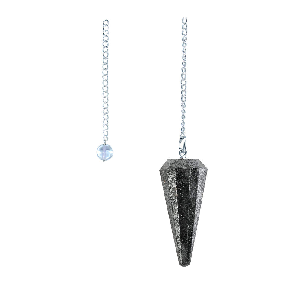 6 sided Pendulum - Hematite | Pendulum | Wiccan Center