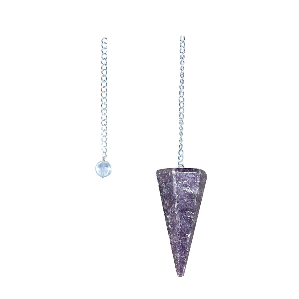 6 sided Pendulum - Lapidolite | Pendulum | Wiccan Center