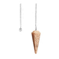 6 sided Pendulum - Peach Moonstone | Pendulum | Wiccan Center