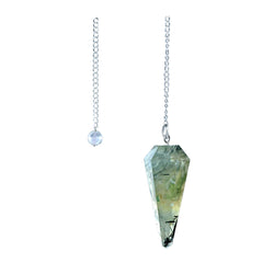 6 sided Pendulum - Prehnite | Pendulum | Wiccan Center
