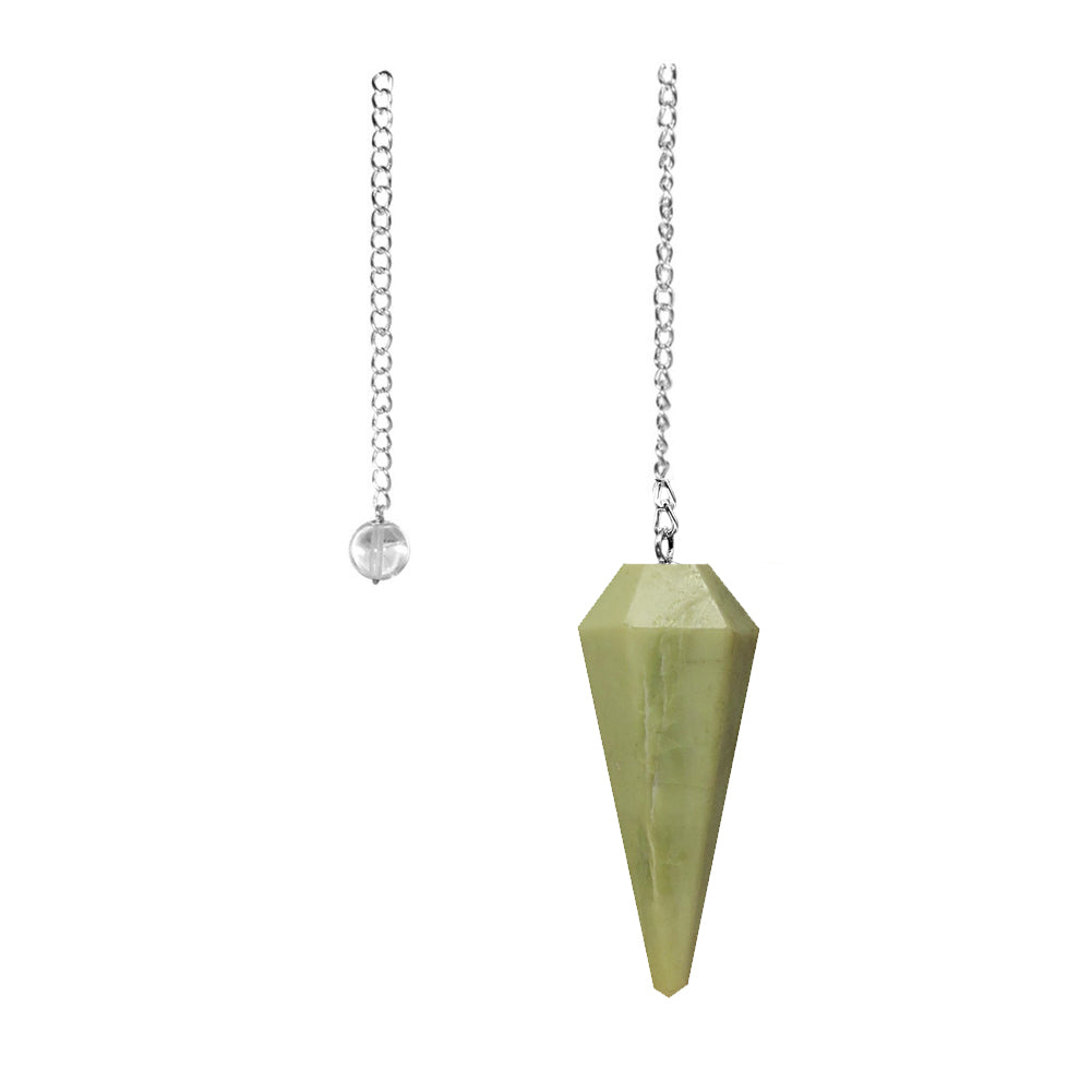 6 sided Pendulum - Serpentine | Pendulum | Wiccan Center