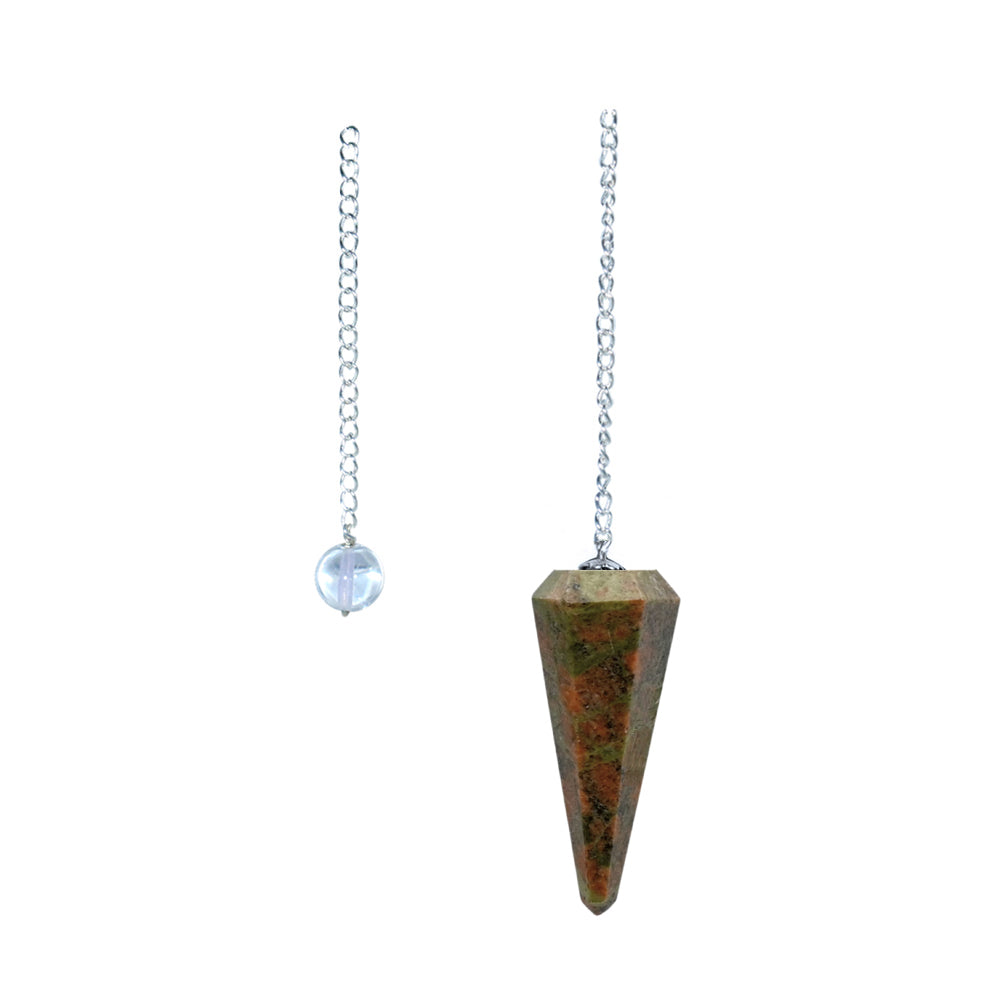 6 sided Pendulum - Unakite | Pendulum | Wiccan Center