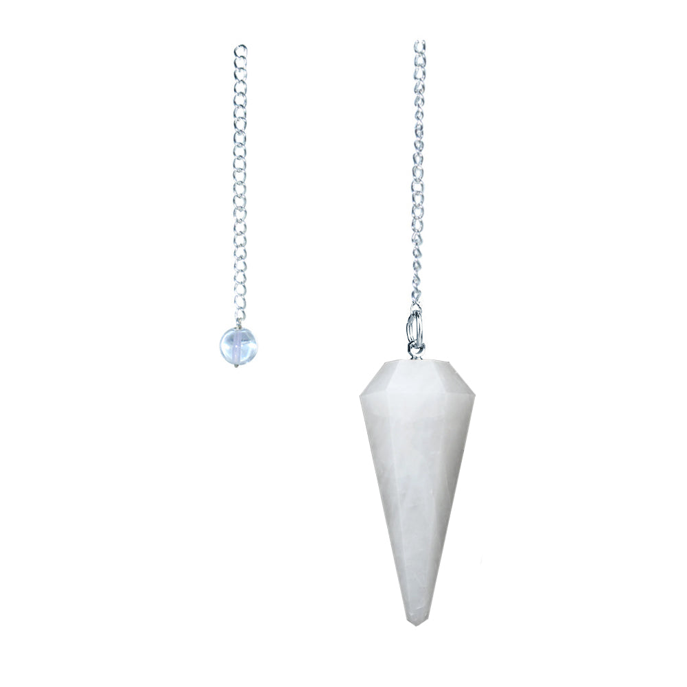 6 sided Pendulum - White Agate | Pendulum | Wiccan Center