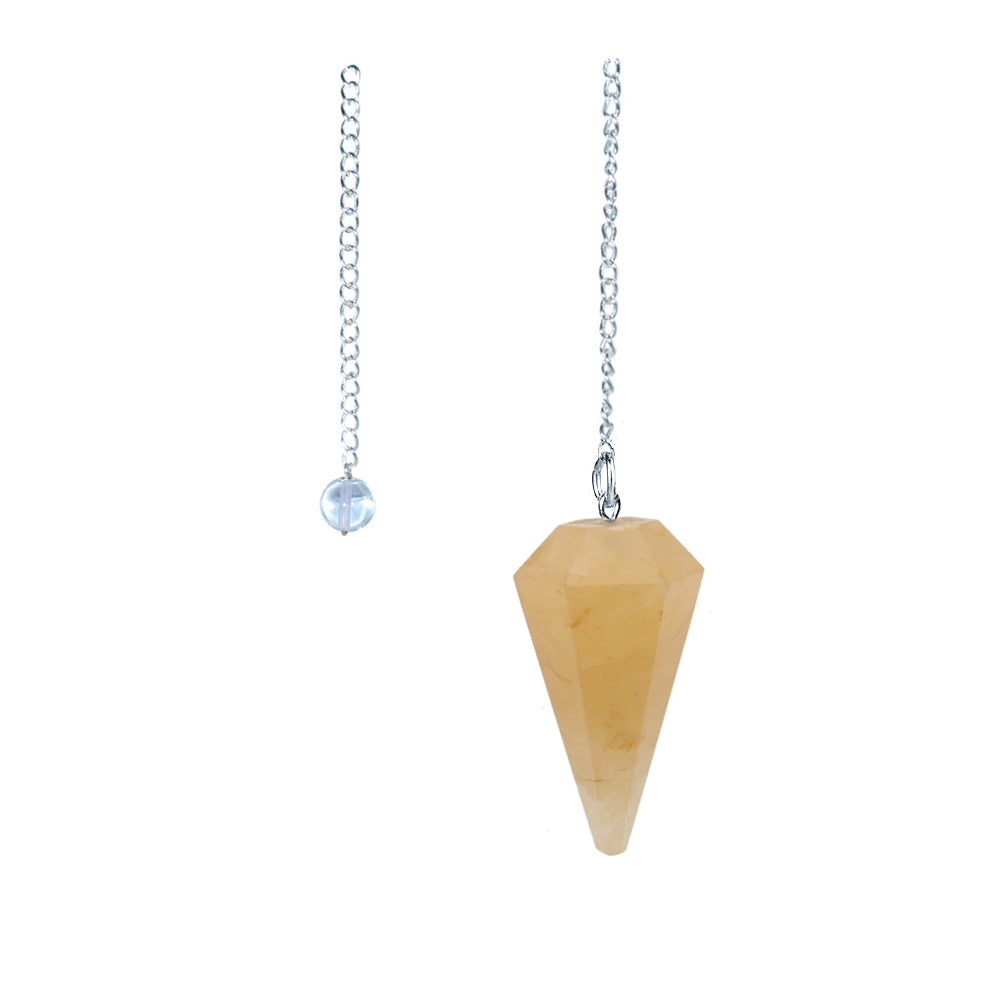 6 sided Pendulum - Yellow Aventurine | Pendulum | Wiccan Center