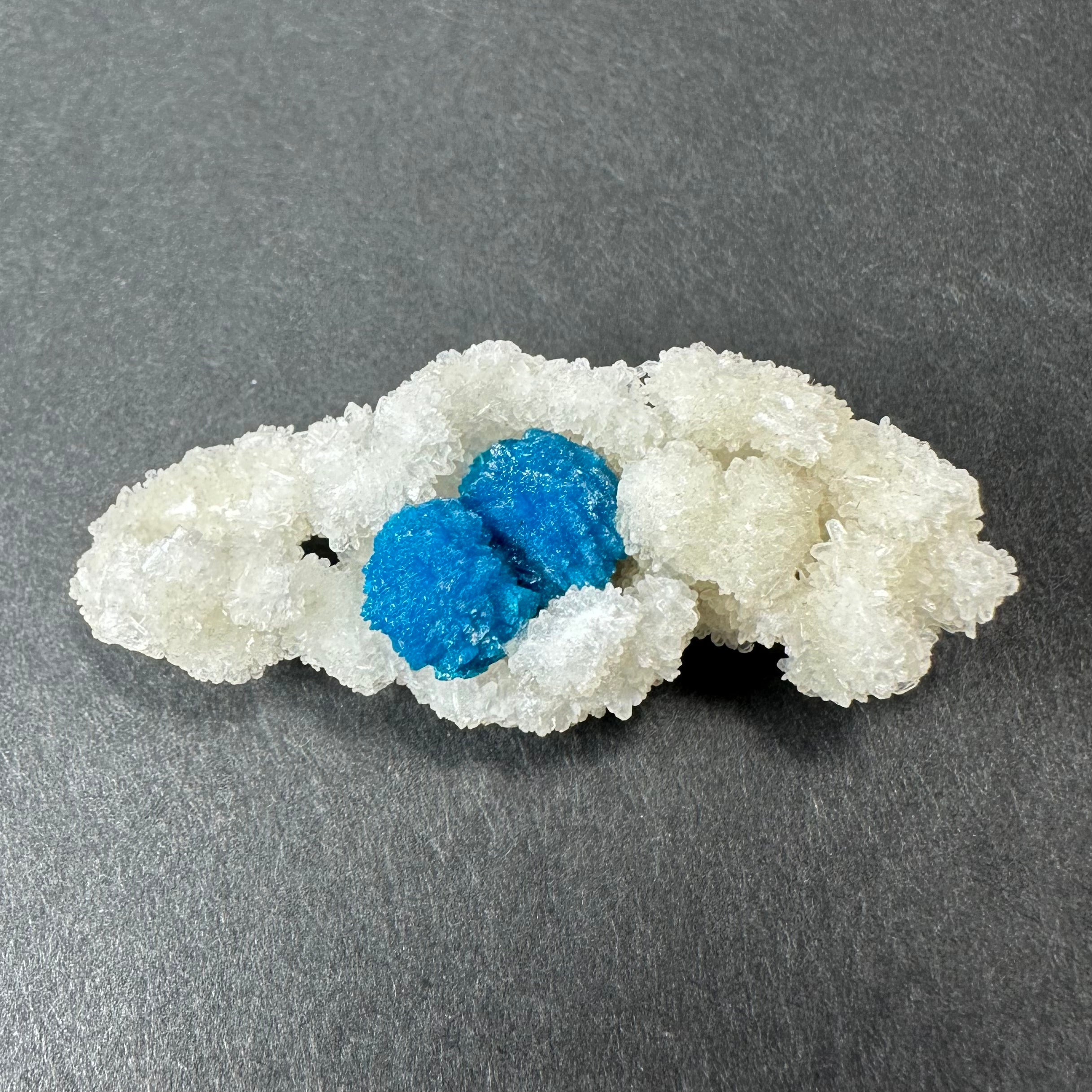 Cavansite Ball 'Floaters' on Stilbite MD | Minerals | Wiccan Center