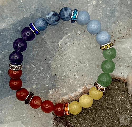 7 Chakras Beaded Bracelet | Bracelets | Wiccan Center