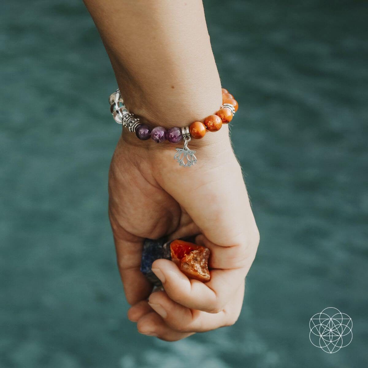 7 Chakra Bracelet and Stones Set | Jewelry Set | Wiccan Center