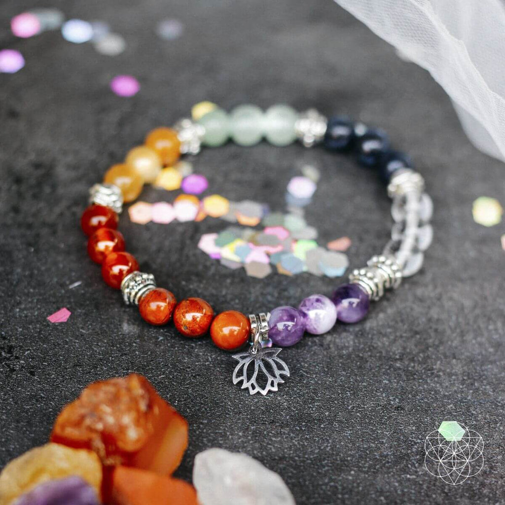 7 Chakra Bracelet and Stones Set | Jewelry Set | Wiccan Center