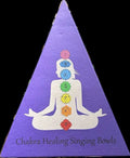7-Chakra Singing Bowl Set in Purple Pyramid Box | Instruments | Wiccan Center