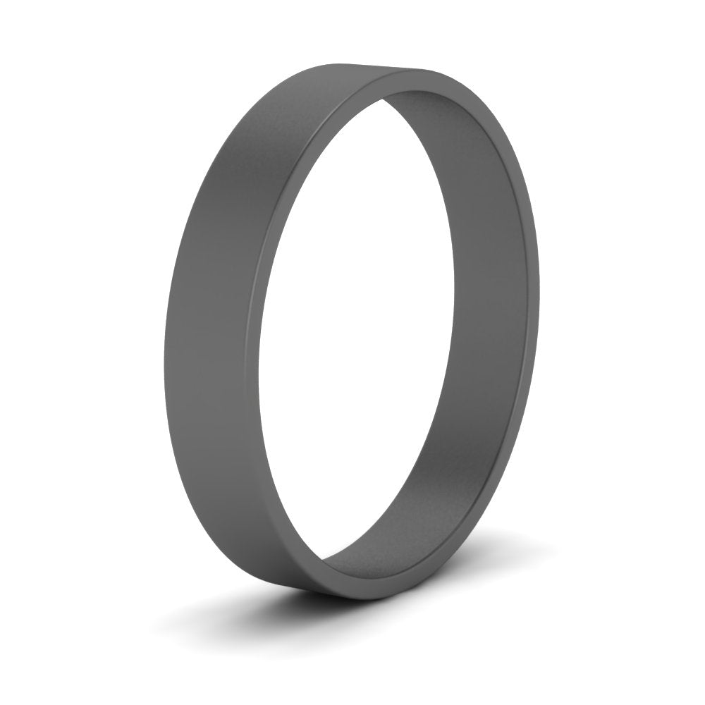 5 mm Flat Gold Wedding Band