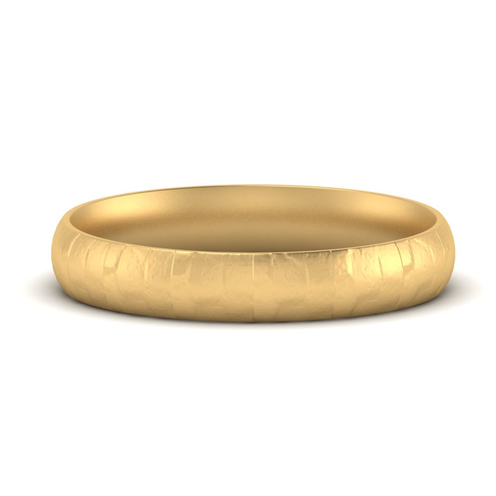 5 Mm Lightweight Rock Texture Mens Wedding Band