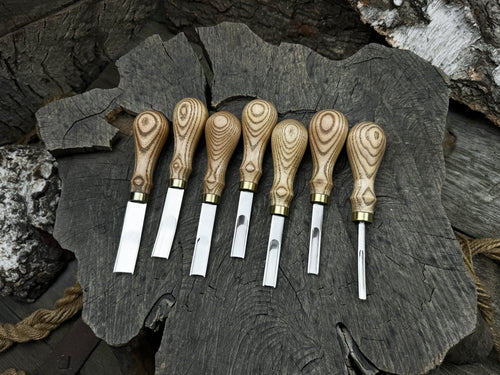 7-Piece Leather Edge Skiver Set | Tool Sets | Wiccan Center